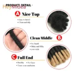 10 Inch Synthetic Dreadlocks Crochet Braids Hair  Handmade Locs Hip-Hop Style For Men And Women Ombre Braiding wig Extensions He - Image 5