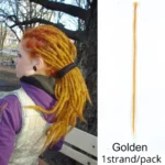 Leeons Synthetic Dreadlocks Crochet Braids Hair Extension For Black Women 5Pcs/Pack Ombre Colored Dreadlocks Hair Accessories - Image 21