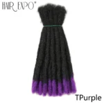 Handmade Dreadlocks  Synthetic Wigs Extensions Black Reggae Wig Crochet Braiding Hair For Afro Women And Men Hair Expo City