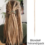 Leeons Synthetic Dreadlocks Crochet Braids Hair Extension For Black Women 5Pcs/Pack Ombre Colored Dreadlocks Hair Accessories - Image 17