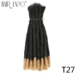 Handmade Dreadlocks  Synthetic Wigs Extensions Black Reggae Wig Crochet Braiding Hair For Afro Women And Men Hair Expo City