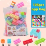 108pcs 128pcs Baby Building Blocks DIY Bulk Safety Bricks Toy Children Early Educational Toys
