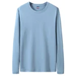 Fast Delivery T-Shirts Men Long Sleeves Tee Tops Male Autumn Plain Cotton Tshirts Plus Size 4XL 5XL Undershirts Man Clothing