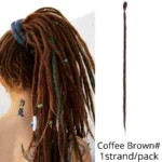 Leeons Synthetic Dreadlocks Crochet Braids Hair Extension For Black Women 5Pcs/Pack Ombre Colored Dreadlocks Hair Accessories - Image 16