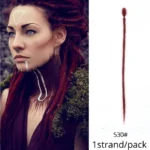Leeons Synthetic Dreadlocks Crochet Braids Hair Extension For Black Women 5Pcs/Pack Ombre Colored Dreadlocks Hair Accessories - Image 13