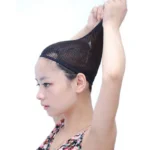 Wholesale Black Snood Nylon Hairnet Materials For Wigs Making Streching Elastics Mesh Cap For Women Wig Liner Accessories - Image 6