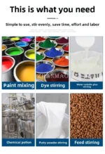 5 gallons Pneumatic Mixer, Liquid Glue, Paint, Laundry Detergent Mixer, Commercial Variable Speed Small Mixer