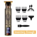 Electric Barber T9 Upgraded LCD Rechargeable Retro Oil Head Carving Electric Push Shear Pubic Hair Clipper Machine for Women - Image 10