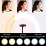 16/26/33cm LED Selfie Ring Light with Phone Stand Dimmable led Fill Lamp Photography Ringlight for Tiktok Video Live Fill Lamps - Image 3