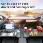 Desk for Tesla Model 3 / Y / S 2025 Car Steering Wheel Laptop Tray Food Desk Portable Office Table for Tesla Model 3 Model Y - Image 3