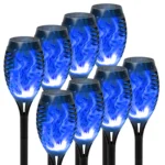4/6/8/12Pcs Solar Flame Torch Light LED Flickering Outdoor Decoration Powered For Lawn Path Yard Patio Floor Night Lamp - Image 17