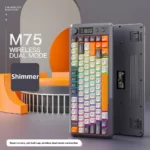 FREE WOLF M75 82-Key Compact Wireless Gaming Keyboard - Dual Mode (Bluetooth/2.4G) RGB Backlit OLED Display Large Battery - Image 6