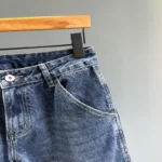 Men's Jeans Streetwear Fashion Tapered Pants Blue - Image 4