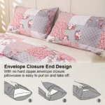 3pcs Splicing floral Pattern Duvet Cover Set, Soft Skin-Friendly Bedding Set Includes 1 Duvet Cover And 2 Pillowcases
