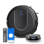 INSE Robot Vacuum Cleaner 3-in-1 Sweep Mop Vacuum Cleaner 5000Pa Strong Suction with Auto-Return Charging Support Alexa/WiFi/App
