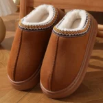 Slippers for Women Winter Plush Warm Cotton Shoes Woman Comfort Non Slip Unisex Home Slippers - Image 7