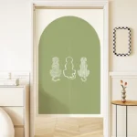 VIKAMA Cat-Motif Door Curtain Bedroom & Kitchen Room Divider Bathroom Entrance Half-Curtain Home Decor - Image 7
