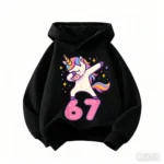 Autumn SIX SEVEN Funny Children Hoodies Level 67 Chaos Hooded Sweatshirt Kids Boy Girl Streetwear Graphic Casual Sport Pullover