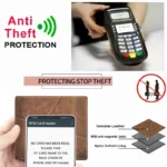BANYANU 2024 New Men’s Wallet Men’s Genuine Leather RFID Anti-Theft Brush Retro Top Layer Cowhide Short Wallet Foreign Trade Bag