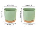Plastic Flowerpot Flower Plant Pot Balcony Courtyard Potted Plants Bonsai Flowerpot with Drainage Home Garden Tray macetas - Image 19