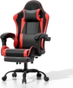 Athena Collection Carbon Fiber Black Gaming Chair - Ergonomic with Footrest Headrest Lumbar Support Height Adjustable Swivel - Image 10