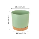 Plastic Flowerpot Flower Plant Pot Balcony Courtyard Potted Plants Bonsai Flowerpot with Drainage Home Garden Tray macetas - Image 17