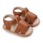 Fashionable 0-18M Baby Sandals With PU Upper High-Quality Soft Sole Anti Slip Exposed Toes Summer Outdoor First Walk - Image 7