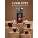 Commercial Single Serve Coffee Maker K Cup Coffee Brewer for Capsule and Ground Coffee Capsule Coffee Machine with 40 Oz Water - Image 4