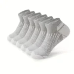 12Pairs High Qualit Athletic Socks Men's Ankle Socks Running Cyclling Waist Honeycomb Design And Firm Sports Leisure Socks Gifts - Image 3