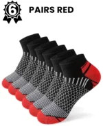 12Pairs High Qualit Athletic Socks Men's Ankle Socks Running Cyclling Waist Honeycomb Design And Firm Sports Leisure Socks Gifts - Image 8