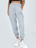 Women's Cinch Bottom Sweatpants High Waisted Athletic Joggers - Image 5