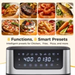 6.34QT Air Fryer with Visible Window, 400℉ Fast Heating, Nonstick Dishwasher-Safe Basket, 8-in-1 Presets - Image 4