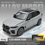 1:24 BMW X5M Alloy Car Model Officially Licensed Diecast Vehicle for Boys Collection Ornament & Gift Light & Sound