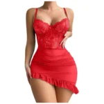 Transparent Underwire Bra Erotic Set Sexy Fairy Lingerie Women’s See Through Lace Nightdress Pajamas Sets Delicate Sexy Nighty