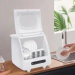 Portable Countertop Dishwashers 800W 6-Sets 5 Washing Programs Desktop Non Installation Dishwasher Compact Dishwasher Household - Image 2