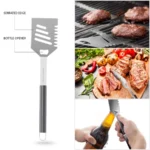 7-Piece Stainless-Steel BBQ Cooking Utensils Set with Case - Image 3