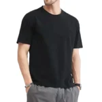 T Shirt For Men Summer Cotton Tops Solid Colors Blank - Image 3