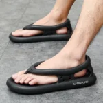 Summer Men’s Sandals Outdoor Fashion Roman Sandals Beach Anti slip Casual Lightweight Open Toe Slippers Boys’ Flip-flops