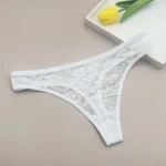 Moonflame 5Pcs Lace Thongs Woman Underwear Lingerie For Women T-back Ladies Transparent G-string Girls Panties