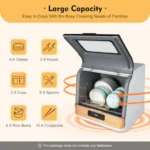 Portable Countertop Dishwasher 4 Washing Programs Mini Dishwasher 360 Rotating Spray Dish Washing Machine for Home Apartments R
