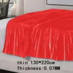 Couple Waterproof Cloth Sheet PVC Plastic Adult Accessories Solid Bed Multi-purpose Hypoallergenic SPA Bedding Diaper Flat Sheet - Image 16