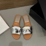 Luxury Designer Women's Flat Slippers Woven Comfortable Women's Shoes Casual Bottom Slippers 2025 New Summer Sandalias Mujer - Image 17