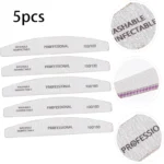 5-Piece Nail File Strips - Shape Nails, Smooth Edges, Remove Cuticles, Polish for Gel/Natural Nails - Image 5