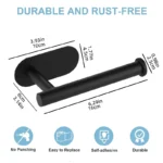 SARIHOSY Stainless Steel Toilet Paper Holder Bathroom Accessories Paper Roll Shelf Towel Rack - Image 10