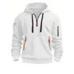 New Men’s Zip-Up Color Block Hoodie with Casual Stylish