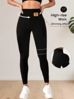 High-waisted leggings for women, abdominal control and buttock-lifting tight pants