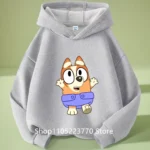 Kids Bluey Hooded Sweatshirt Fall Winter Warm Soft Pullover Comfortable Playwear for Boys Girls - Image 16