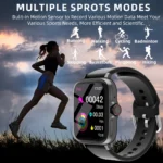 1.83” Waterproof Smart Watch with Message Answer Call Sleep Monitoring Sports Pedometer Information Alerts For iPhone Android