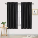 1 Panel Blackout Curtains Light Reducing Thermal Insulated Grommet Black Out Curtains Panels Drapes for Living Room Bedroom - Image 2