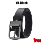 New in Luxury Leather Men's Belt Fashion Metal Alloy Pin Buckle Adult Casual Business Waist Strap for Jeans - Image 10
